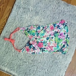 Tommy Bahama Pink/Green Floral Tankini Swim Top, Women's Extra Small, NWT!